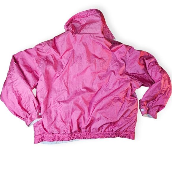 Vintage 80s Pink Nylon Windbreaker Jacket - Picture 8 of 12